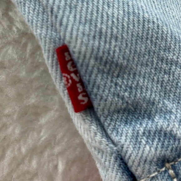 Levi's Light Blue Women's Denim crop top sz S - Picture 7 of 13